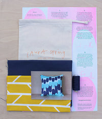 Make Your Own Cushion Kit - Convergence - Mustard